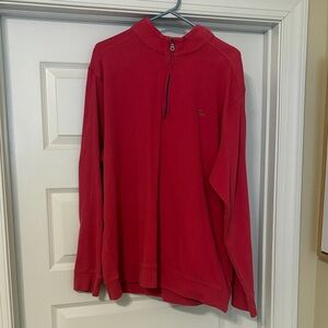 Men's Red Quarter-Zip Sweater